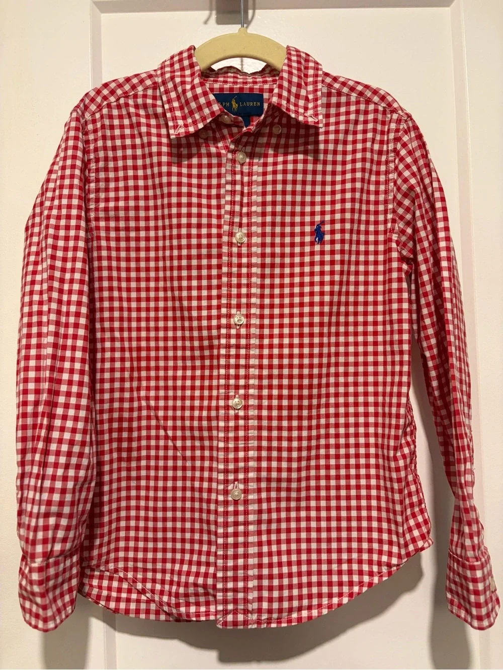 RL Red & White Gingham Shirt